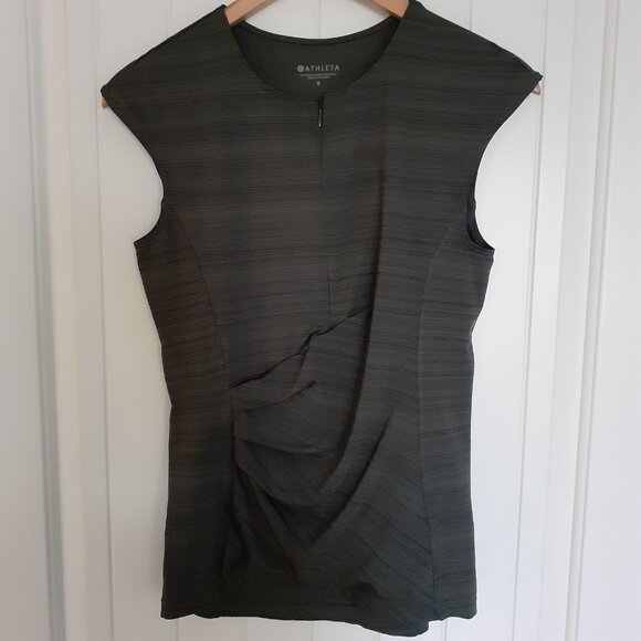 Athleta Pacifica Wrap Front Tank Gray Stripe Size S - Picture 11 of 11